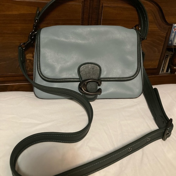 Coach bag.  Beautiful light green, seaweed color. EUC - Picture 1 of 15